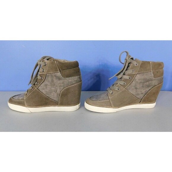 AMERICAN EAGLE OUTFITTERS TAN-ISH GRAY SNEAKERS, GYM SHOES, WOMAN'S SIZE 7 - Picture 5 of 11